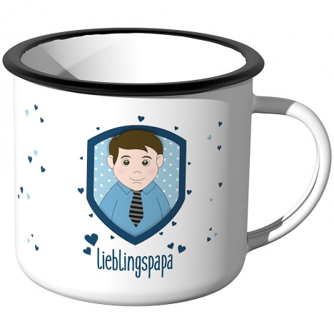 Emaille Tasse Lieblingspapa