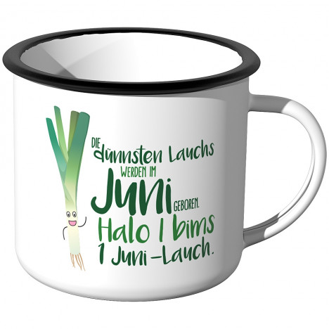 Emaille Tasse I Bims 1 Juni Lauch