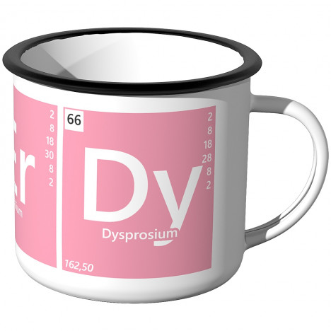 Emaille Tasse Periodensystem - Nerdy
