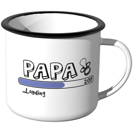 Emaille Tasse Papa loading - 2021
