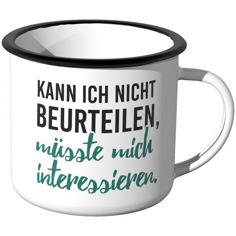 Emaille Tasse Kann ich nicht beurteilen, müsste mich interessieren.