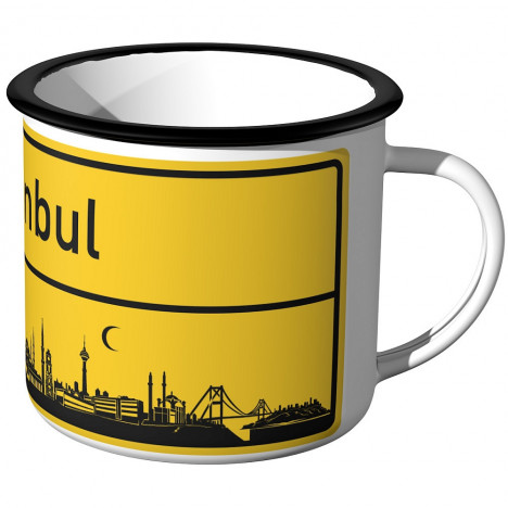 Emaille Tasse Ortschild Istanbul