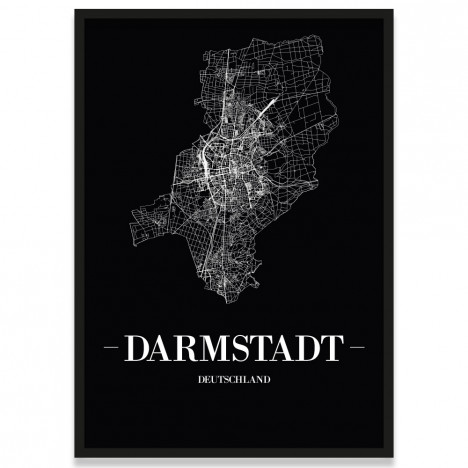 Stadtplan Darmstadt Rahmen