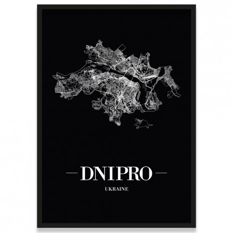 Poster Dnipro Rahmen