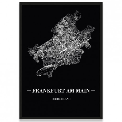 Poster Frankfurt am Main Rahmen
