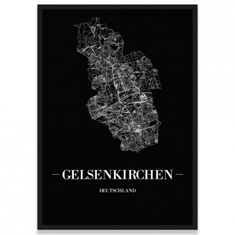Poster Gelsenkirchen Rahmen