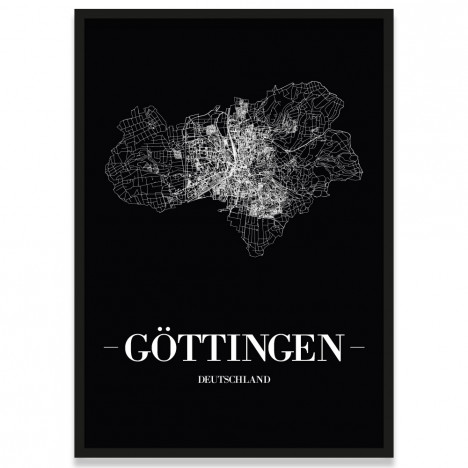 Poster Göttingen Straßenplan