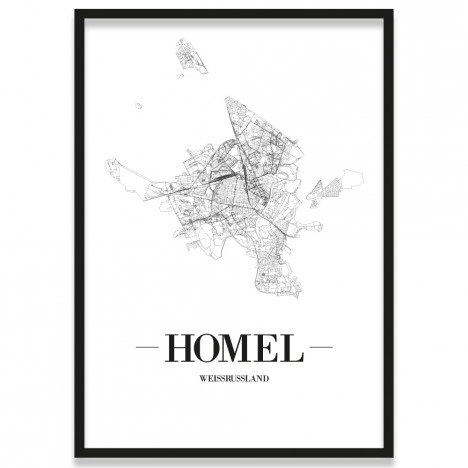 Poster Homel mit Rahmen