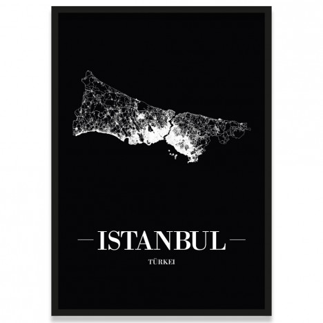 Poster Istanbul Rahmen