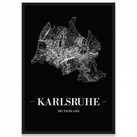 Poster Karlsruhe Rahmen