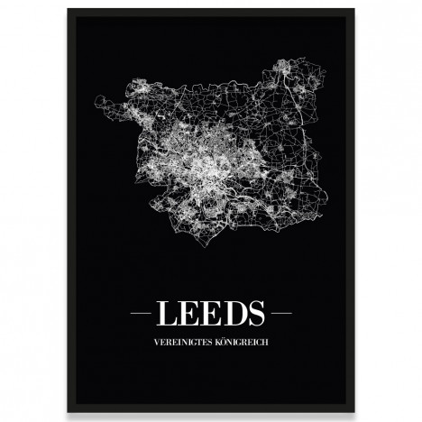 Poster Leeds Bilderrahmen