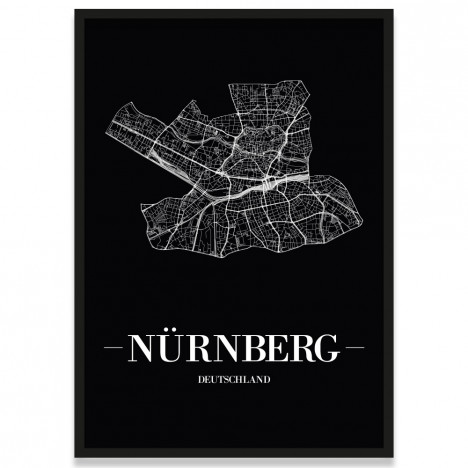 Stadtposter Nürnberg Bilderrahmen