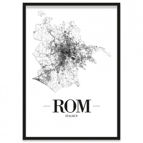 Stadtposter Rom Rahmen