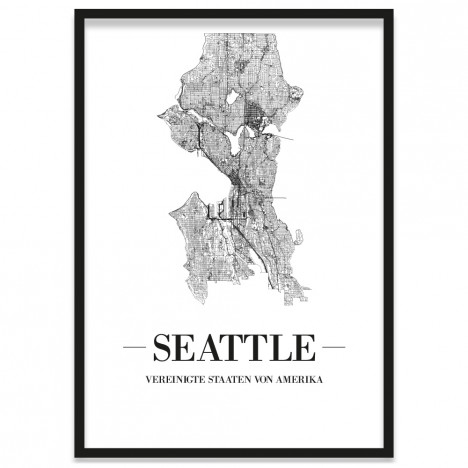 Stadtposter Seattle