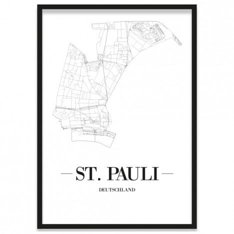  St. Pauli Poster gerahmt