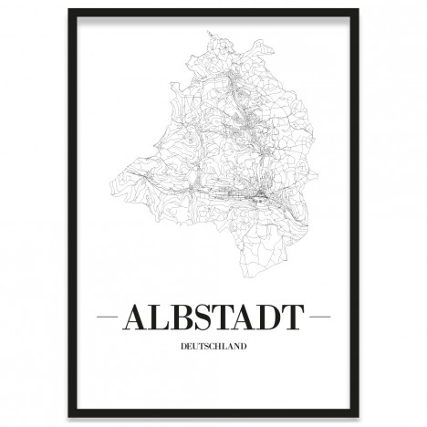 Albstadt Poster Stadt Bilderrahmen