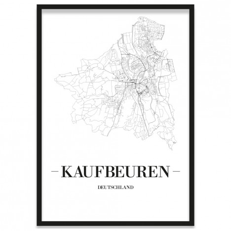 Stadtposter Kaufbeuren Bilderrahmen