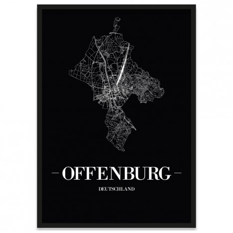 Stadtposter Offenburg Bilderrahmen