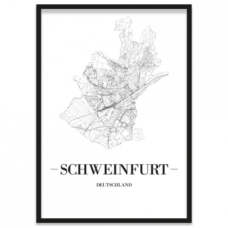 Schweinfurt Poster Gerahmt