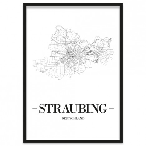 Stadtposter Straubing Rahmen