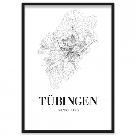 Stadtposter Tübingen Bilderrahmen 