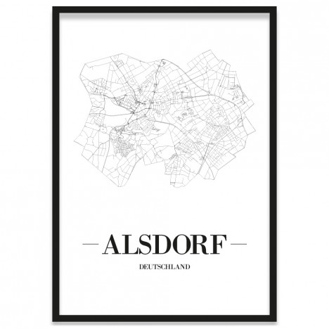 Stadtposter Alsdorf Rahmen