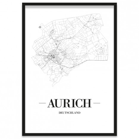 Stadtposter Aurich Rahmen