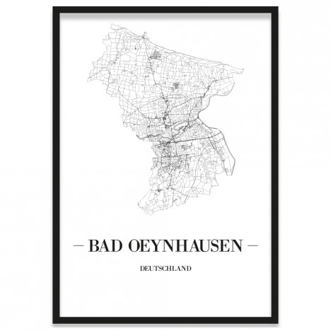 Stadtposter Bad Oeynhausen Rahmen