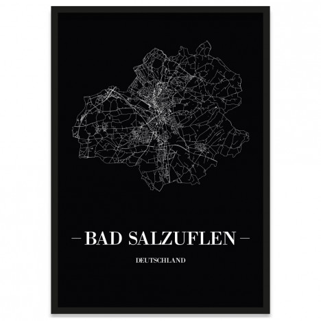 Bad Salzuflen Poster Stadtplan