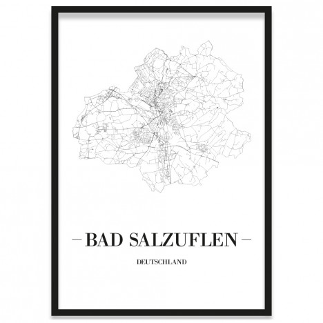 Stadtposter Bad Salzuflen Rahmen