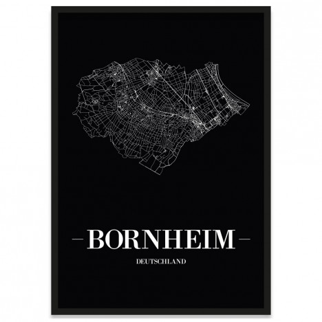 Stadtposter Bornheim Straßenplan