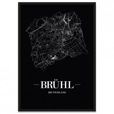 Stadtposter Brühl Rahmen