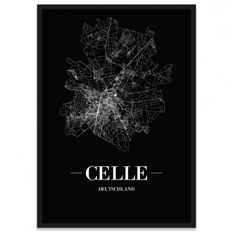 Stadtposter Celle Bilderrahmen 