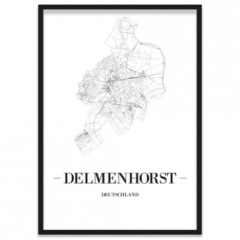 Stadtposter Delmenhorst Stadtplan