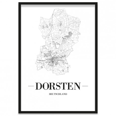 Stadtposter Dorsten Bilderrahmen