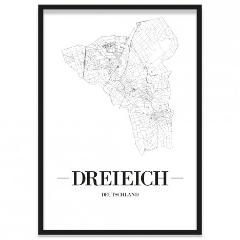 Stadt Dreieich Poster gerahmt