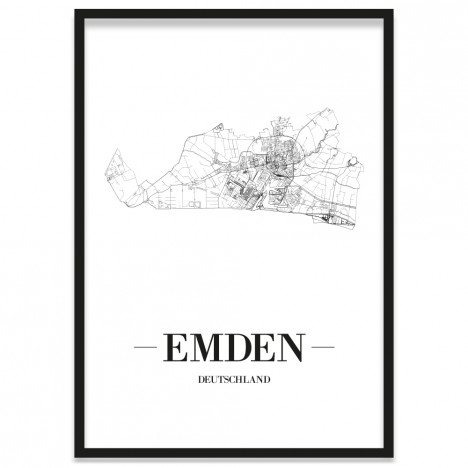 Stadtposter Emden Rahmen