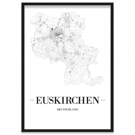 Stadtposter Euskirchen gerahmt