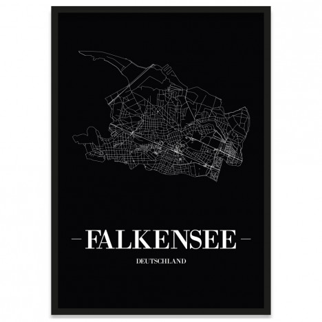 Stadtposter Falkensee Straßenplan