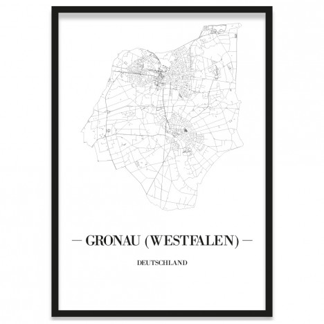 Gronau (Westfalen) Stadtposter Bilderrahmen