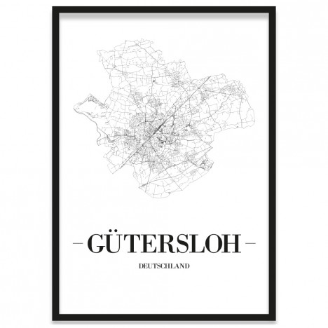 Stadtposter Gütersloh Rahmen