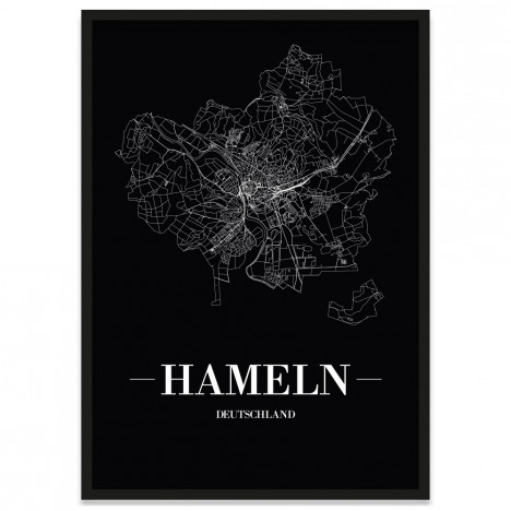 Stadtposter Hameln Bilderrahmen