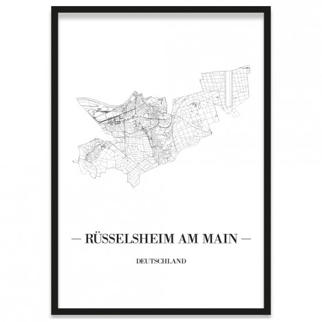 Stadtposter Rüsselsheim am Main