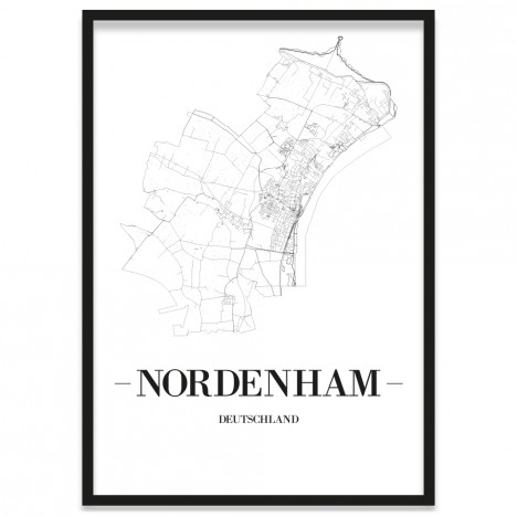 Stadtposter Nordenham Bilderrahmen