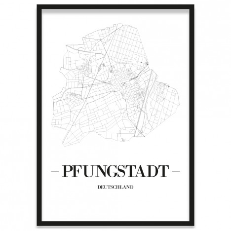 Stadtposter Pfungstadt Rahmen