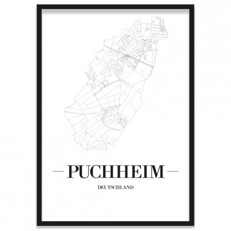 Stadtposter Puchheim Bilderrahmen