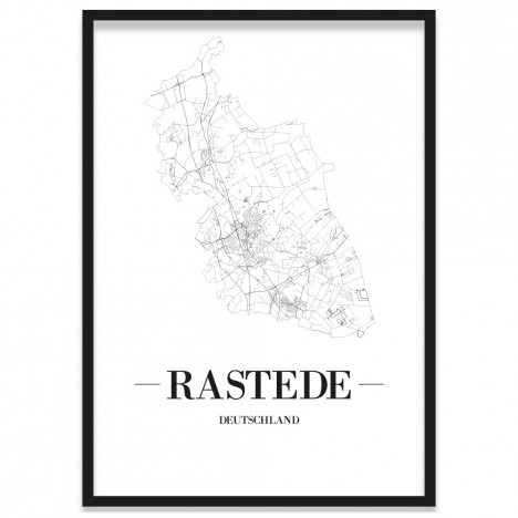 Stadtposter Rastede Bilderrahmen