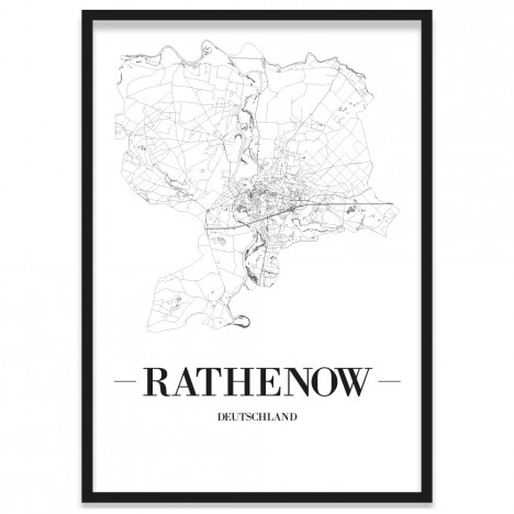 Stadtposter Remseck am Neckar Rahmen