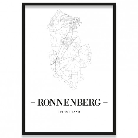 Stadtposter Ronnenberg Rahmen