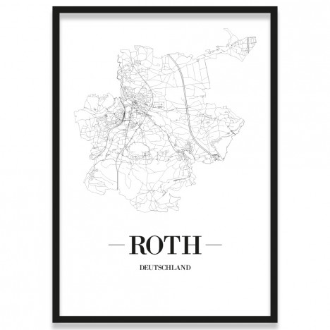 Stadtposter Roth Bilderrahmen